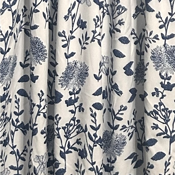 Floral Blue and White Women's Maxi Dress - Picture 3 of 6